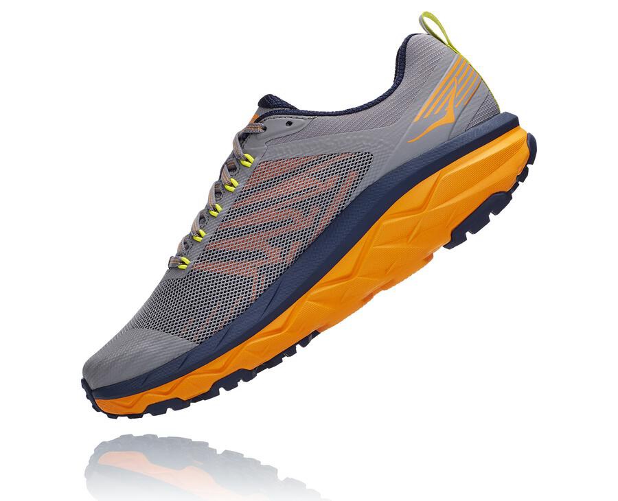 Trail Shoes Mens - Hoka One One Challenger ATR 5 - Grey - TQILEWZ-02